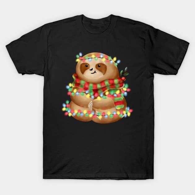 Christmas sloth T-Shirt by Veyiive